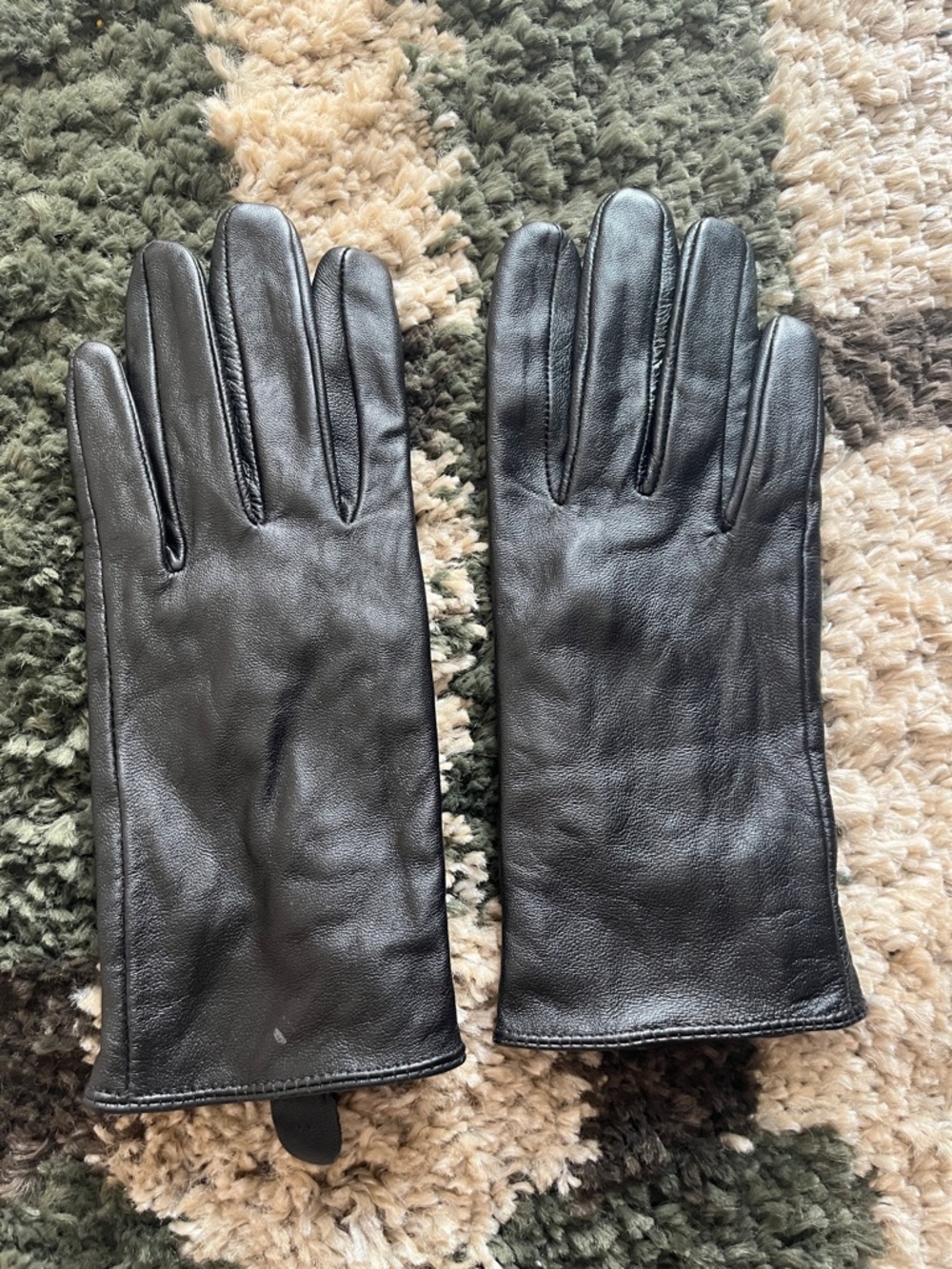 Classic Black Leather Gloves
